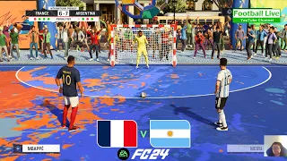 FIFA 24 | France vs. Argentina | Penalty Shootout Futsal | Messi vs Mbappe - Gameplay PC