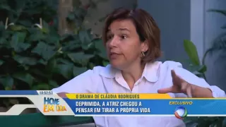 Atriz Cláudia Rodrigues fala sobre a luta contra a esclerose múltipla