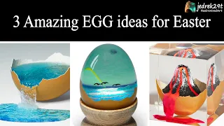 3 Amazing EGG 🥚🐣 ideas for Easter / Resin Art