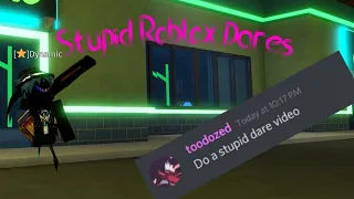 Stupid Roblox Dares (Da Hood)