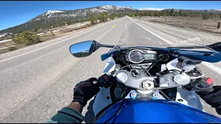 Scenic views from Nevada to California PT 2 | GSX-R 750 | 4K