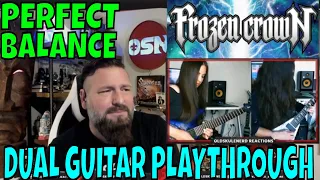 FROZEN CROWN  - Call Of The North (live guitar playthrough) REACTION