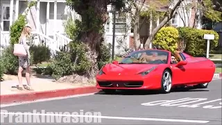 Kissing prank - ferrari edition