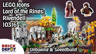 LEGO Icons Lord of the Rings: Rivendell 10316 - Unboxing & Speedbuild/Timelapse