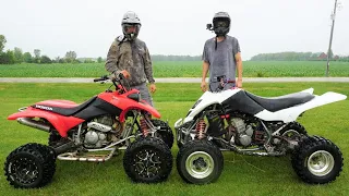 Suzuki LTZ400 vs Honda 400ex (The Race Of The 400cc Quads)