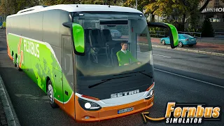 Fernbus Simulator Gameplay - Setra Comfort Class HD | Thrustmaster T300RS GT