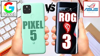 Google Pixel 5 VS ROG Phone 3 |⚡⚡Specs Comparison ⚡⚡