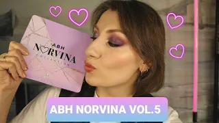 ABH NORVINA VOL.5 PRO PIGMENT PALETTE + 4 макияжа