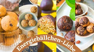 Gesunde vegane Snacks » Energiebällchen selber machen: 5 Sorten für Meal Prep│Food Friday #106