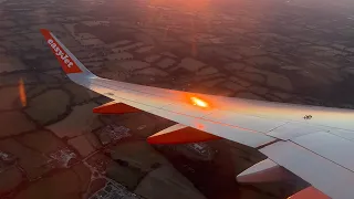 SUNSET TAKEOFF | easyJet A320 Takeoff from London Gatwick Airport