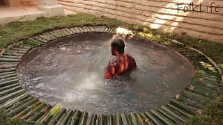 45 Days Build an Unique Underground Swimming Pool by Craftsmanship