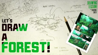 Drawing Backgrounds: Forest Scene! | Drawing - Illustration - Fundamentals