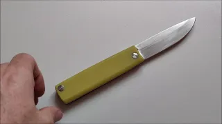 Изготовление складного ножа на кухне