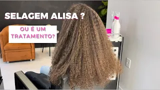 PASSEI 5 HORAS PRA CONSEGUIR ALISAR ESSE CABELO - SELAGEM SEM FORMOL EM UM CABELO MUITO CACHEADO