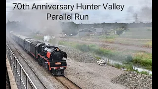 70th Anniversary Hunter Valley Parallel Run With 5917 and R766- 500 Subscribers Special