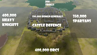 Castle Defence - Roman Generals vs Trolls, Spartans, Heavy Knights & Orcs | UEBS 2