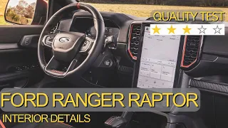 Ford Ranger Raptor (2023) | Interior Details And Quality Test