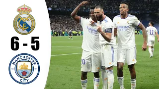 Real Madrid vs Manchester City 6-5 All Goals & Highlights UEFA Champions League Football