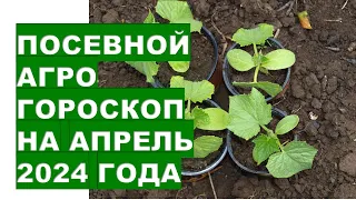 Посевной агрогороскоп на апрель 2024 года Sowing agrohoroscope for April 2024