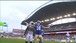 Winnipeg Blue Bombers vs Saskatchewan Roughriders 2013 Banjo Bowl Highlights