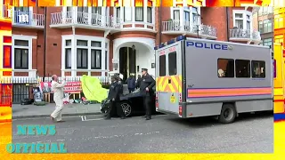 Julian Assange arrested by police at Ecuadorian embassy