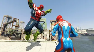 GTA V - Ragdolls And Fails Compilation V.26 ( SpiderHulk Vs Spiderman / Epic Ragdolls)