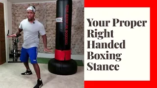 Boxing Stance For Beginners - Right hand (Orthodox)