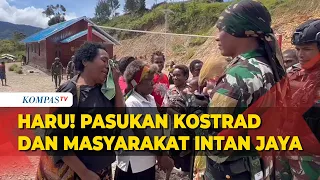 Momen Haru Pasukan Tengkorak Kostrad dan Masyarakat Intan Jaya, Papua