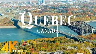 FLYING OVER QUEBEC (4K UHD) - Relaxing Music Along With Beautiful Nature Videos - 4k