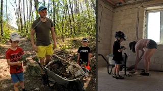 Почали утепляти СТЕЛЮ || Прибираємо старі вікна та сміття || Підживлюємо ЛОХИНУ || Дістали ГАМАК