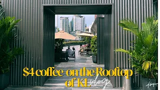 $4 coffee on the rooftop at Bukit Bintang, Kuala Lumpur | The Eden Cafe , Lot 10