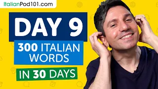 Day 9: 90/300 | Learn 300 Italian Words in 30 Days Challenge