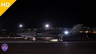 F-35C Lightning IIs Strike Fighter Squadron Night Operation