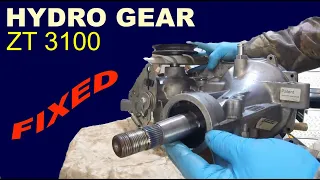 Hydro gear ZT 3100 transaxle problem identification and repair