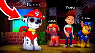 TROLLEO A PAW PATROL DISFRAZADO DE MARSHALL .EXE PAW PATROL EN MINECRAFT 😱