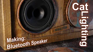 DIY Bluetooth Speaker Boombox Build, Reclaimed Wood