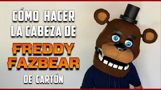 Cómo Hacer la CABEZA de FREDDY FAZBEAR de Cartón - DIY - Five Nights at Freddy's