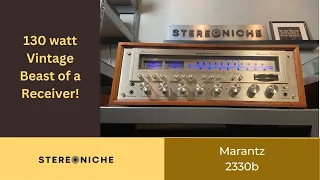 Marantz 2330b Vintage Receiver from the silver face era of the 1970's