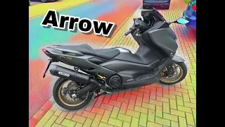 Yamaha Tmax 560 Arrow Auspuff umbau Sound #alphatechnik