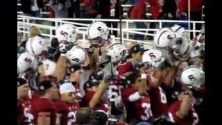 Stanford 2013 Rose Bowl victory celebration: Hail, Stanford, Hail (alma mater)