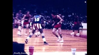 Vintage 1970s Harlem Globetrotters basketball game 8mm found footage Curly Neal Meadowlark Lemon +