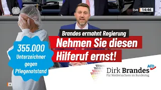 355.000 Unterzeichner gegen Pflegenotstand, Dirk Brandes (#AfD) ermahnt die Regierung!