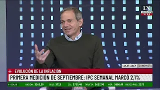 Argentina, tercera inflación más alta del mundo; detrás de Venezuela y el Líbano