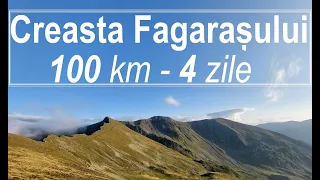 Singur pe Creasta Făgărașului. 100 de km în 4 zile.