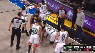 James Harden Shows SPORTSMANSHIP & APOLOGIZE To Marcus Smart After The Nasty Elbow😱