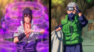 Sasuke vs Kakashi - Full HD [60FPS] Sasuke usa Susano com ARMADURA pela Primeira vez!