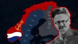 What if Trotsky accidentally started a revolt in Norway - HOI4 Timelapse