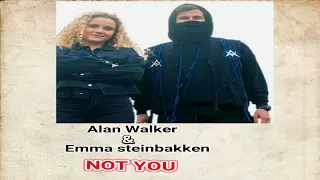 Alan walker & emma steinbakken |not you mobile piano tutorial with lyric and chord