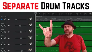 How to SPLIT DRUMS on to separate tracks in GarageBand iOS