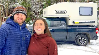 Waking Up to Snow | A Day in the Life of Winter Truck Camping